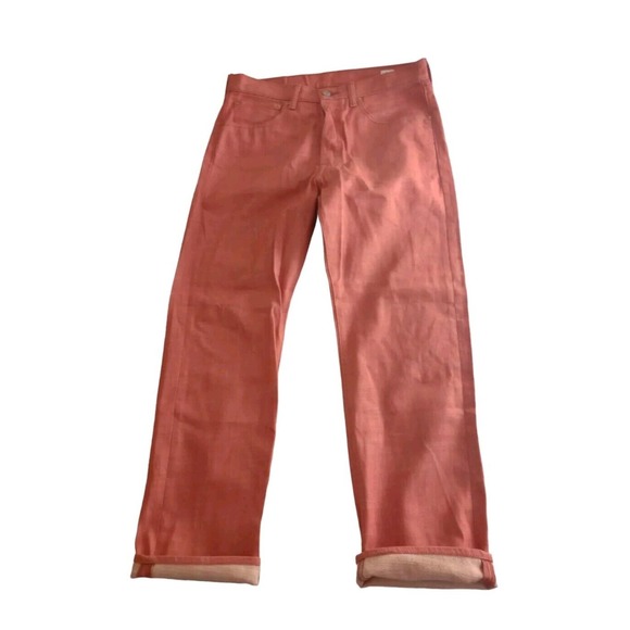 Levis 501 Jeans White Oak Cone Denim Mens Size 32 30 Red On White Fresh Hip Hop - Picture 3 of 13